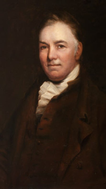 Oil painting on canvas of Thomas Bewick (1753-1828), by James Ramsay, circa 1820.